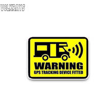 Vilkrays Creative Car Sticker Attention Decals Gps Warning Tracking Device Fitted Accessories Reflective Vinyl Decal,6cm*10cm 2024 - buy cheap