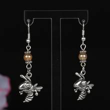 Hornet Earrings Vintage Charms Tooth Gothic Supernatural Pentagram Wing Tiger Cow Drop/Dangle Earring For Women Jewelry Gift 2024 - buy cheap
