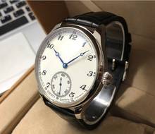 Reloj Mecánico de 44mm para hombre, pulsera con esfera blanca, estilo asiático, 17 joyas, GR51-20, sin logotipo 2024 - compra barato