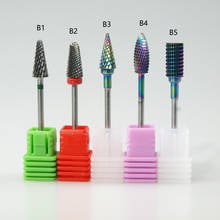 KIMAXCOLA Nail Drill Bits Carbide Milling Cutters For Manicure Cuticle Remover Pedicure Drill Machine Bit 3/32" 2022 - buy cheap