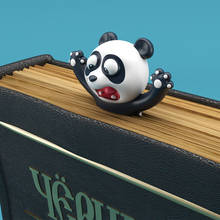 1 PC Original Cute Panda And Shiba Inu PVC Material Funny Bookmarks 3D Stereo Cartoon Bookmark School Supplies Stationery 2024 - buy cheap