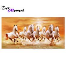 Ever Moment Diamond Painting Running Horse Group Picture Of Rhinestone 5D DIY Decoration Diamond Embroidery Full Square ASF1775 2024 - buy cheap