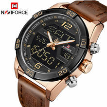 NAVIFORCE Top Luxury Brand Watches Men Waterproof Sport Quartz Date clock Business Watch Leather Watch Wrist Relogio Masculino 2024 - buy cheap