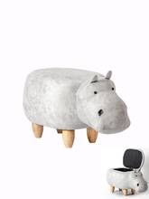 Solid Wood Footstool Creative Hippo Change Shoes Stool Sofa Stool Designer Furniture Storage Low Stool 2024 - buy cheap