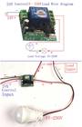 Mini rf interruptor sem fio de controle remoto, interruptor de luz com código de aprendizagem transmissor e receptor de 24v 1ch 315/433mhz - especificações