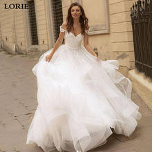 LORIE Lace Off The Shoulder Lace Wedding Dress Ball Gowns Sweetheart Garden Country 2021Boho Bridal Gowns Custom Made 2024 - buy cheap