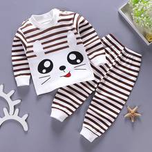 New Autumn Winter Cotton Pajamas Kids Baby Clothes 2-piece Set Children's Underwear Suit Newborn Baby Boys Girls Clothing Sets 2024 - buy cheap