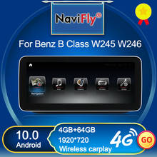 Navifly sem fio carplay ips android 10.0 reprodutor multimídia carro para mercedes benz b classe w245 w246 2012-2019 ntg 4.5 ntg 5.0 2024 - compre barato