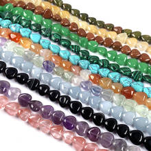 Natural Semi Precious Stone Beads Heart-Shaped DIY For Making Necklaces And Bracelets 40 Each 40CM Whole Sale 2024 - buy cheap