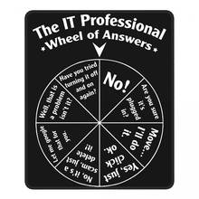 The IT Professional Wheel Of Answers Gaming Mouse Pad Programmer Engineer Mouse Mats Rubber Computer Keyboard Desk Pad 2024 - buy cheap