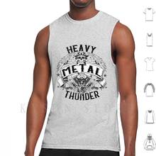 Heavy Metal Thunder-Big Size Tank Tops Vest Sleeveless Heavy Metal Thunder Music Bike Motor Motorcycle Rock Steppenwolf Easy 2024 - buy cheap