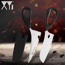 XYj Separable Scissors With Knife Stainless Steel Blades Kitchen Vegetables Cutting Bottle Opener Peeling Shears Chop Scissor 2024 - buy cheap