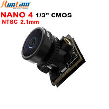 RunCam-minicámara Nano 4 Nano 4 actualizada, 1/3 ", 800TVL CMOS, 2,1mm, lente M8, NTSC/PAL, 2,9g, 14x14x14mm, RC, FPV, Dron de carreras, Quadcopter 2024 - compra barato