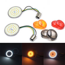 Motorcycle Bullet LED Turn Signal Light Indicator Lamp 1157 LED Inserts Light for Harley Touring Sportster Glide Dyna FLSTF CVO 2024 - buy cheap