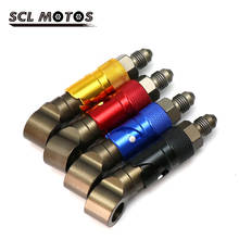 SCL MOTOS Motorcycle AN3 CNC Aluminum Brake Line Fluid Quick Release Connect Fitting Adapter Disconnect Fittings Hose Adapter 2024 - buy cheap