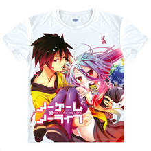 No Game No Life Printed T-shirt Sora Shiro Anime Cosplay Tshirts Tops Mens Funncy Tees Summer Casual Streetwear 2024 - buy cheap