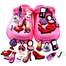 50PCS Wholesale Mix Cartoon Barber Equipment Series Croc Decoration Makeup Wristband Accessories Shoes Charms Kids Gifts 2024 - buy cheap