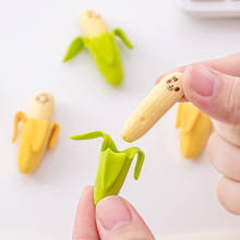 4 Pcs Kawaii Cute Banana Eraser Fruit Pencil Rubber Novelty for Kids School Supplies Student Office Stationery 2024 - buy cheap