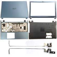 NEW Laptop LCD Back Cover/Front Bezel/Hinges/Palmrest/Bottom For Acer Aspire V5-571 V5-531 V5-571G V5-531G Blue 2024 - buy cheap