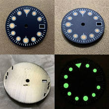 28.5MM Watch Dial Green Luminous Wristwatch Dial Spare Parts for NH35/NH36 Watch Movement Accessories 2024 - buy cheap