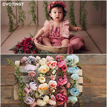 Dvotinst Newborn Baby Photography Props Handmade Mori Floral Headband Headwear Headdress Fotografia Studio Shoots Photo Props 2024 - buy cheap
