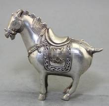Estatua de cobre, exquisita artesanía antigua de cobre antiguo, Colección directa de fábrica al por mayor de caballo de cobre blanco orna 2024 - compra barato