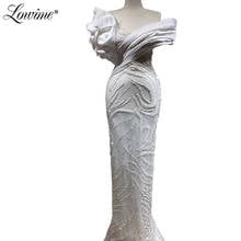 Saudi Arabia Ivory V Neck Evening Dresses 2020 Robe De Soiree Custom Mermaid Prom Dress Dubai Aibye Women Party Gown Kaftans 2024 - buy cheap