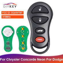 DIYKEY-mando a distancia 315MHz FCC: GQ43VT9T, para Chrysler, corde Neon, para Dodge, Interpid, Plymouth, de mando a distancia inteligente, 4 botones, 4759008AA 2024 - compra barato