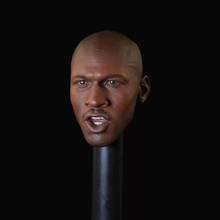 In Stock 1:6 Black Men Famous Star Head Carving Model Male Solider Basketball Star Head Sculpt Model SO-06 For 12"  Body 2024 - buy cheap