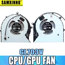 New For Asus GL703 ROG STRIX GL703V GL703VD GL703VM cpu cooling fan DC 4PIN 12V 0.4A CPU+GPU 2024 - buy cheap