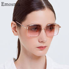 2021 Fashion Colorful Square Sunglasses For Women Men Big Frame Luxury Brand Design Gradient Sun Glasses Unisex Eyeware UV400 2024 - buy cheap