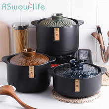 Creative Binaural Ceramic Pot High Temperature Resistant Gas Stove Soup Pot Stone Pot For Kitchen Supplies Casserole 2024 - buy cheap
