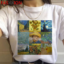 New Van Gogh Van Goghing Van Gone Aesthetic T Shirt Women Funny Cartoon Harajuku T-shirt Ullzang Meme Tshirt 90s Top Tees Female 2024 - buy cheap