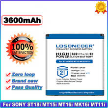 Аккумулятор LOSONCOER BA700 3600 мАч для SONY ST18i MT15i MT16i MK16i MT11i ST21i ST23i MT15i Pro MT27i MT28i BA700 SO-03C 2024 - купить недорого