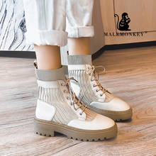 Mulheres Botas Moda Inverno Ankle Boots Preta 2020 Apartamentos de Inverno Ankle Boots de Salto Mulheres Botas de Inverno Quente 043263 2024 - compre barato