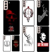 Hannibal Eat The Rude funda suave para Samsung Galaxy S10 S8 S9 S20 Plus Note 10 Note 20 Ultra S21 S20 FE 2024 - compra barato