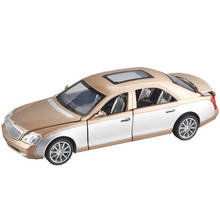 HX-Coche de juguete Maybach, juguete de aleación de Metal, edición extendida, Diecasts y vehículos de juguete, modelo de coche, juguetes con sonido ligero para niños, 1:32 2024 - compra barato