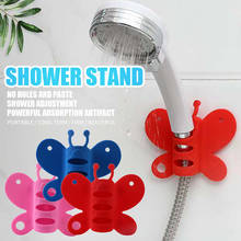 Bathroom Strong Attachable Silicone Shower Head Holder Movable Bracket Powerful Suction Shower Seat Chuck Holder Suction Cup 2024 - buy cheap