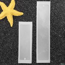 Rectangle Silicone Mold Mould Epoxy Resin Jewelry Bookmark DIY Craft with Hole 2024 - buy cheap