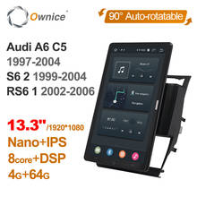 Rádio para carro audi a6 c5 2005-2012, tesla 1 din, android 1920, rotação automática, 1080*10.0, s6 2 2006-2012, rs6 1 2006-2012 2024 - compre barato