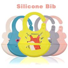 Silicone Waterproof Bibs Cartoon Animal Towel Feeding Anap Soft Waterproof Burp Cloths 2024 - buy cheap