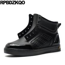Rain Designer Short Rubber Fishing Boots Men 2021 Lace Up Shoes Stylish Waterproof Sneakers Fashion Trainer Booties Fall Black 2024 - buy cheap