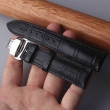 High quality Genuine Leather Watchband strap 14mm 15mm 16mm 17mm 18mm 19mm 20mm 22mm Women Men wrist Watch bands folding buckles 2024 - buy cheap