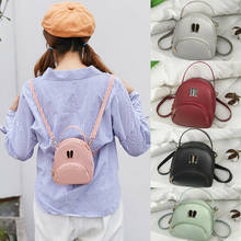 Women Girls Mini Backpack Faux Leather Rucksack School Bag Travel 2024 - buy cheap