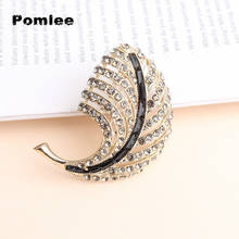 Pomlee New Arrival Champagne Color Cute Plant Leaf Brooches for Women Brooch Pin Enamel  Fashion Jewelry Summer Style 2024 - buy cheap