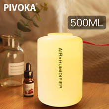 PIVOKA 500ml Air Humidifier Aromatherapy Diffuser Essential Oil Aroma Diffuser Ultrasonic USB Humidifier Mist Maker For Home Car 2024 - buy cheap