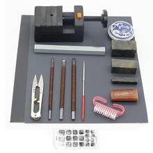 15pcs Chinese Seal Stamp Stone Carving Tool Chisels/Knife Set Kit for Carving C7AD 2024 - buy cheap