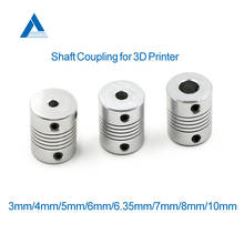 Aluminium CNC Motor Jaw Shaft Coupler 3mm To 10mm Flexible Coupling OD 19x25mm Dropshipping 3/4/5/6/6.35/7/8/10mm 2024 - buy cheap