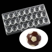 Semicircle football Polycarbonate chocolate molds baking candy confectionery tools for  cake decoration Molds 2024 - buy cheap