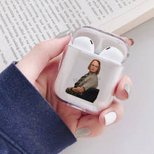 Dwight The Office Soft TPU Case For Apple AirPods 2 Transparent Earphone Case For Airpods 1 Funda Capa 2024 - buy cheap